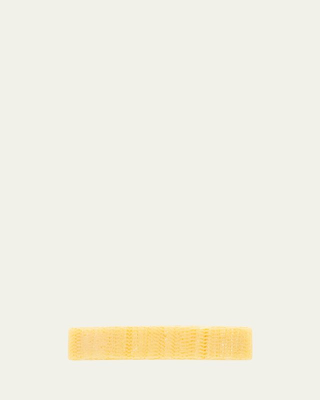 Classic Rectangle Barrette - Straw
